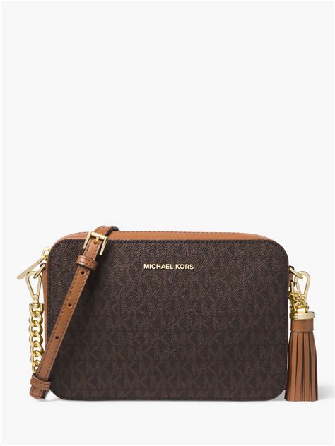 michael kors camera bag brown